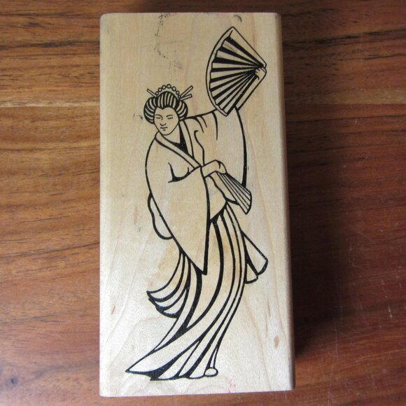 rubber stamp judikins 2298H geisha (W4642) - Picture 1 of 4